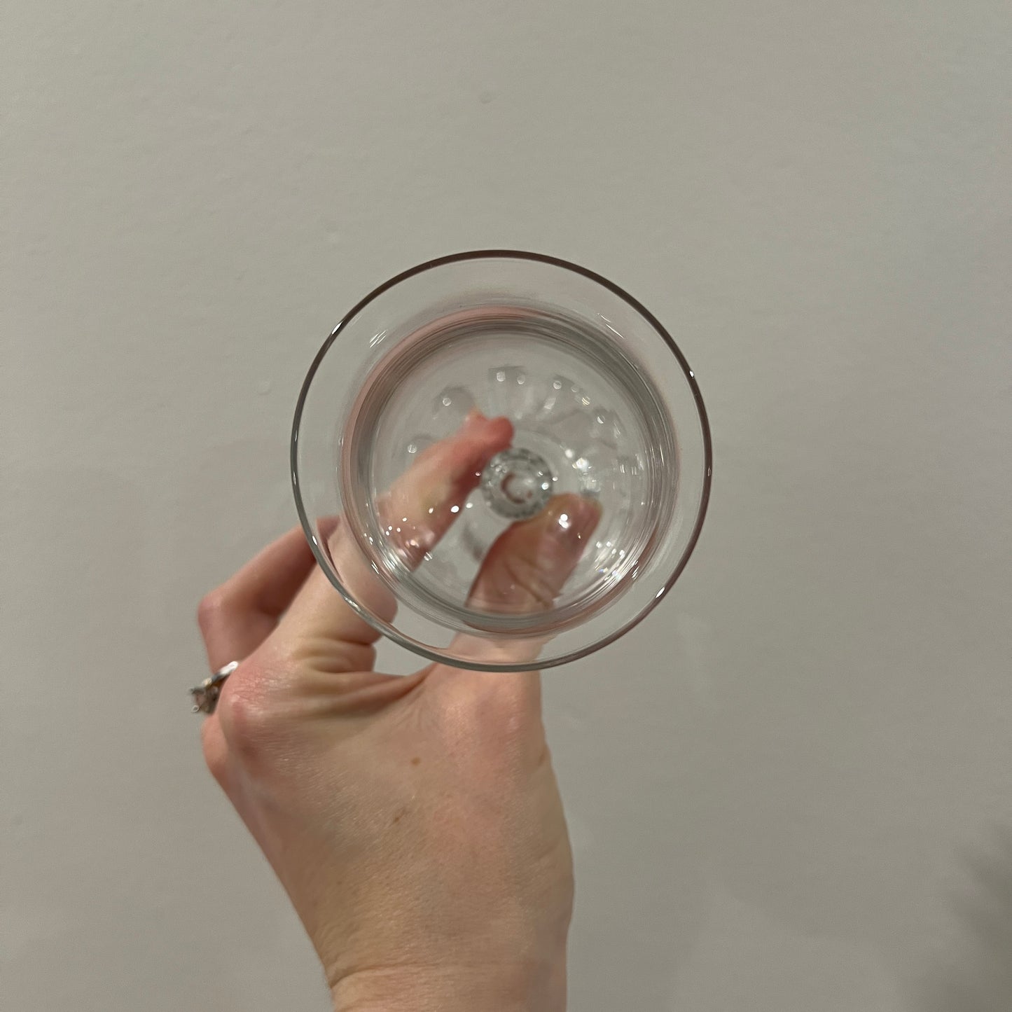 Vintage Set of 5 Mid-Century Imperial Glass Candlewick Clear Crystal Wine Glasses