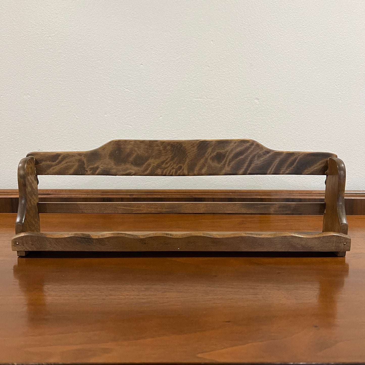 Vintage 16.5" Wooden One-Tier Spice Rack