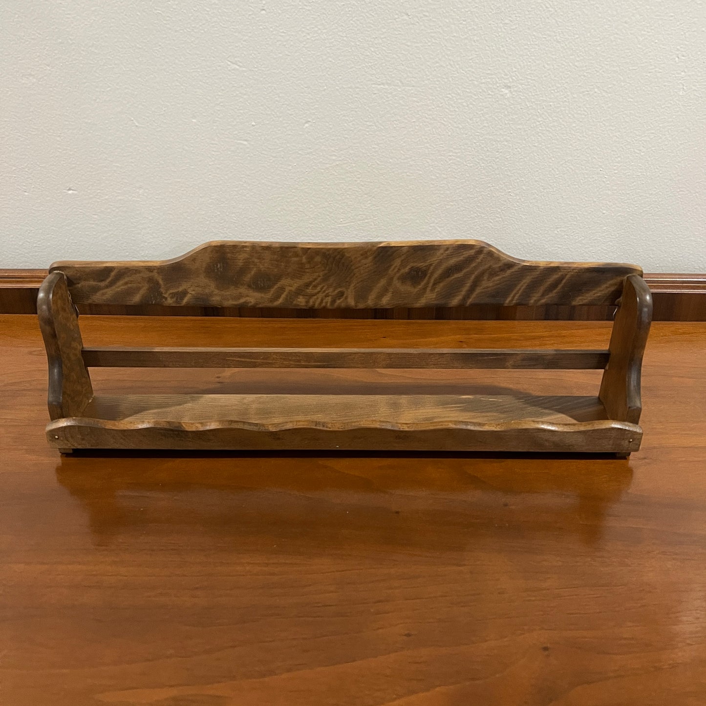 Vintage 16.5" Wooden One-Tier Spice Rack