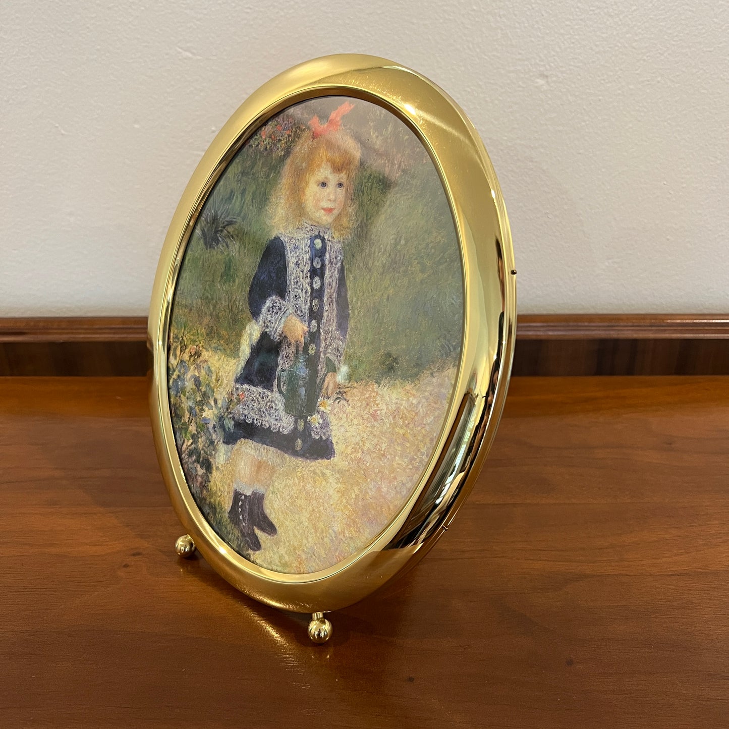 Vintage 1980s/1990s Solid Brass 8x10" Oval Photo Frame