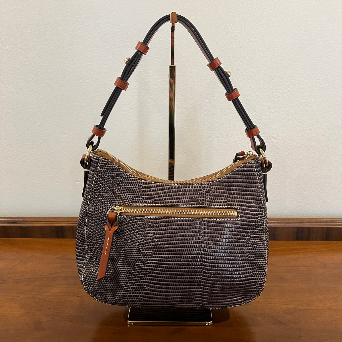 Preloved Dooney & Bourke Lizard Embossed Medium Hobo Bag