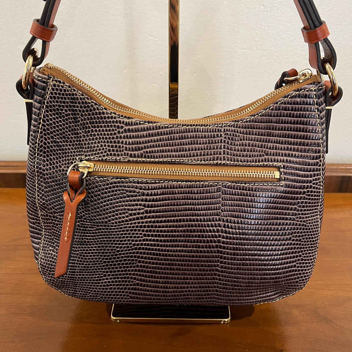 Preloved Dooney & Bourke Lizard Embossed Medium Hobo Bag