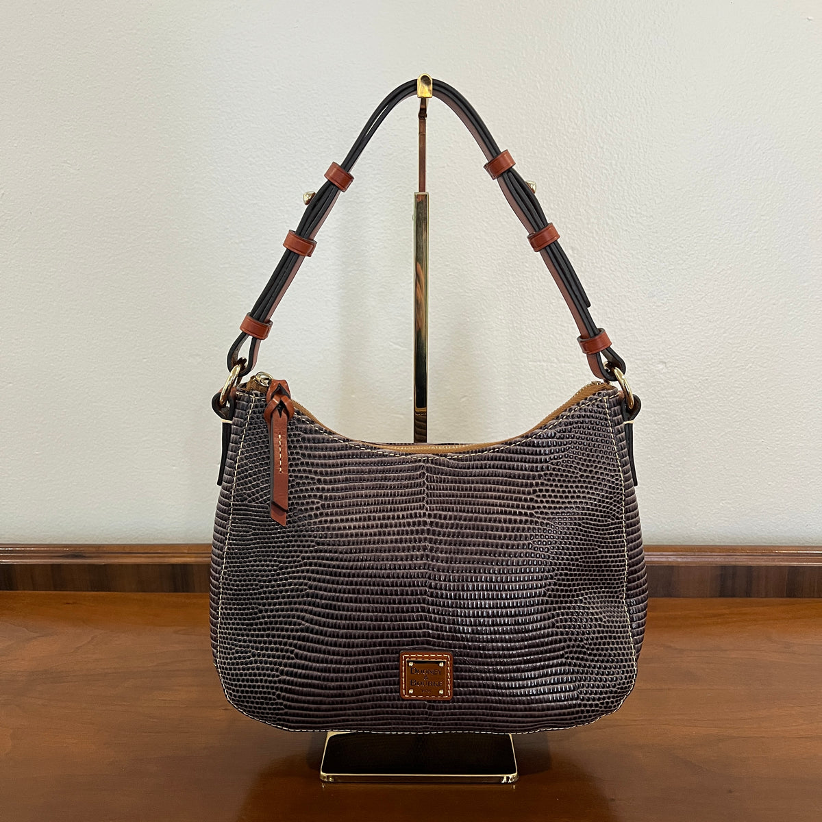 Preloved Dooney & Bourke Lizard Embossed Medium Hobo Bag