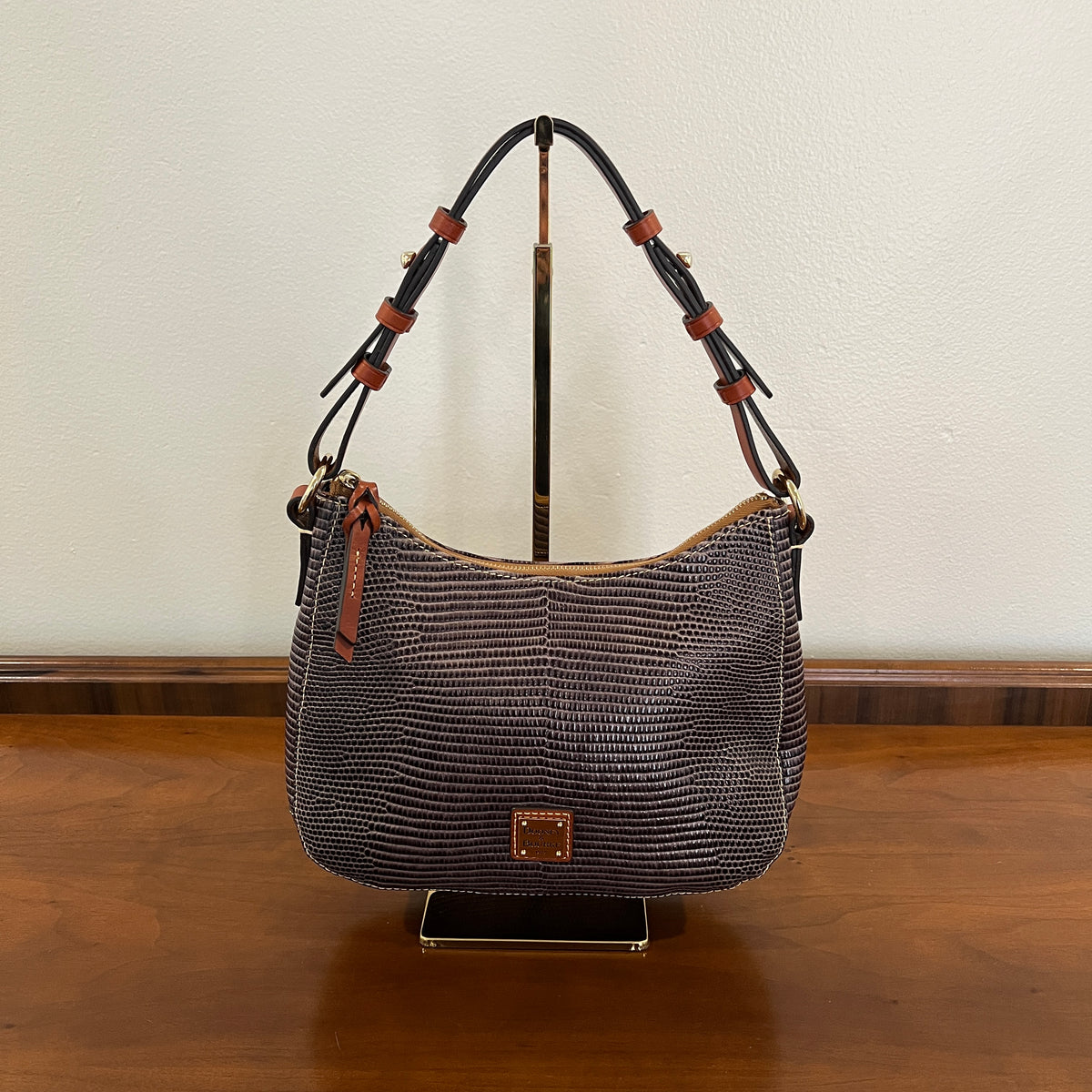 Preloved Dooney & Bourke Lizard Embossed Medium Hobo Bag