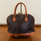 Preloved Dooney & Bourke Lizard Embossed Zip Zip Satchel and Continental Clutch