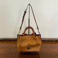 Preloved Dooney & Bourke Ostrich Mini Barlow Bag in Caramel