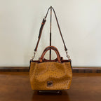 Preloved Dooney & Bourke Ostrich Mini Barlow Bag in Caramel