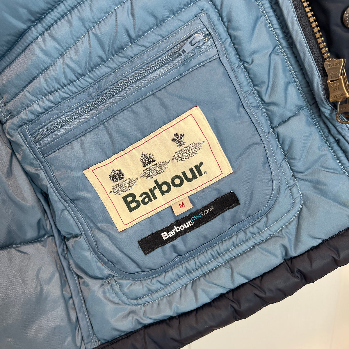 Preloved Barbour Men's M Navy Colwarmth Quilt Gilet