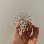 Set of 4 Vintage Anchor Hocking Berwick Clear Boopie Coupe Glasses