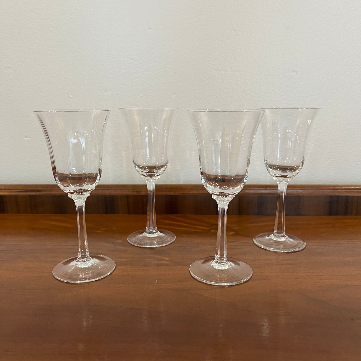 Set of 4 Vintage Lenox Allure Wine Glasses