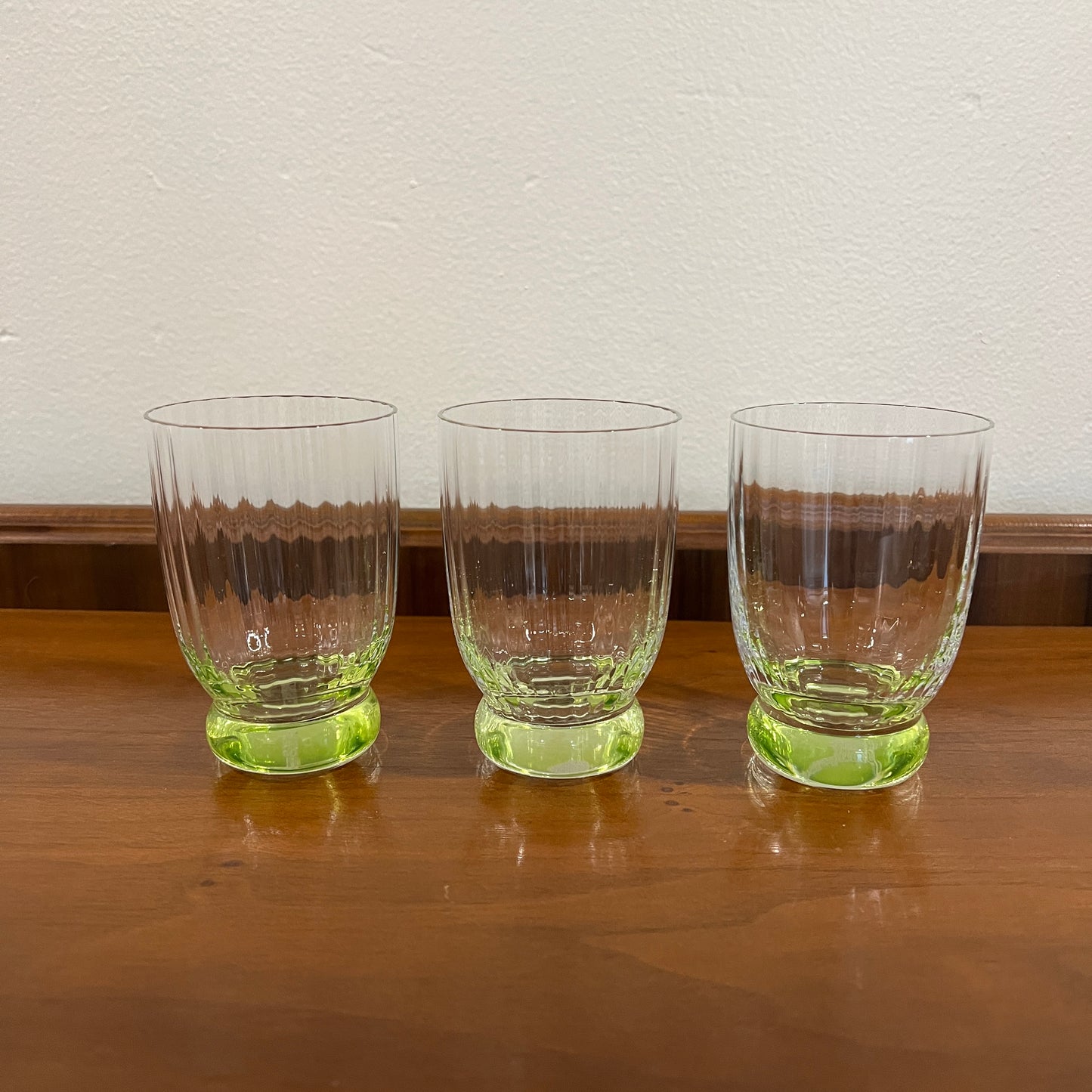 Set of 6 Villeroy & Boch New Cottage Light Green 6 oz. Cocktail Glasses