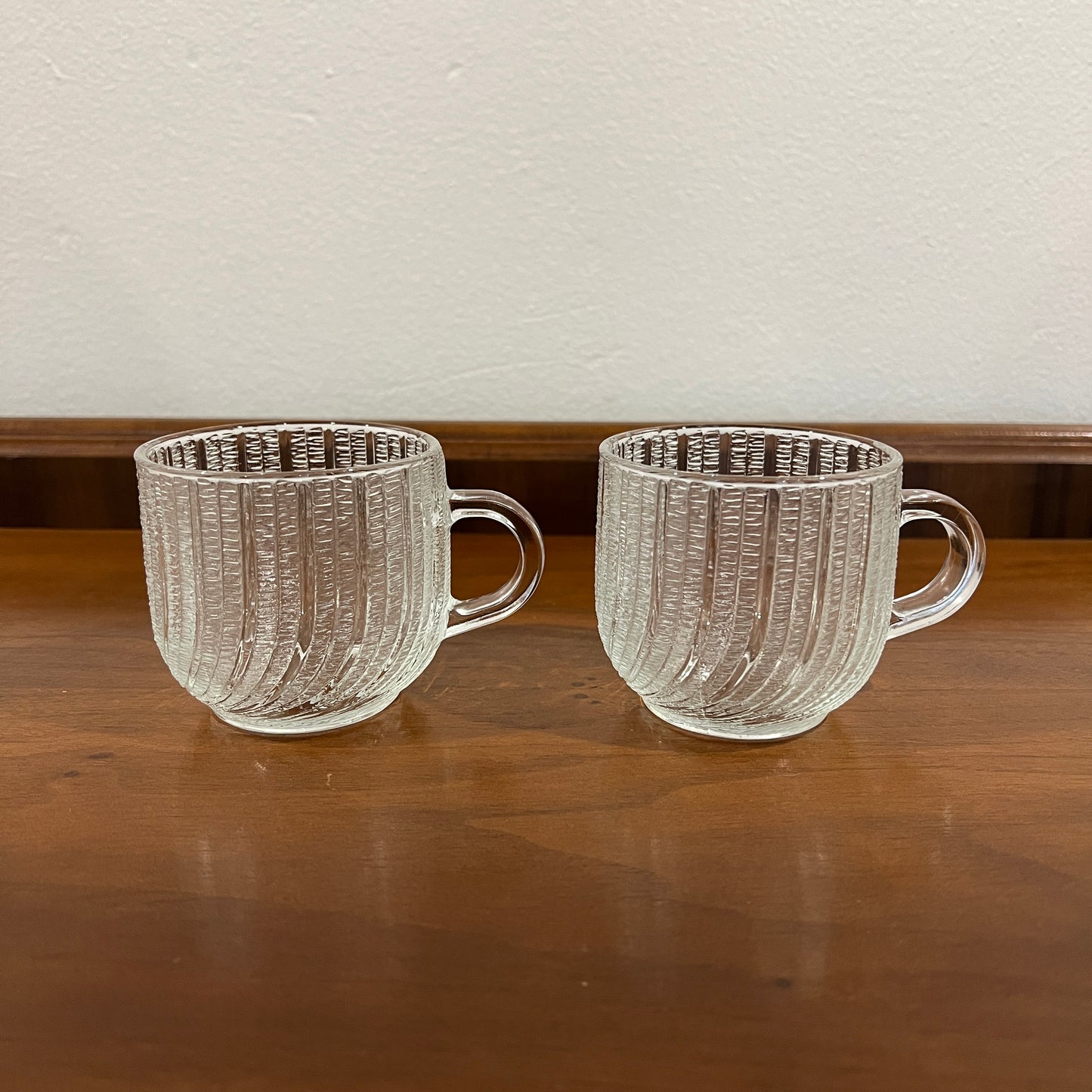 Set of 6 Vintage Arcoroc Seabreeze Coffee Cups
