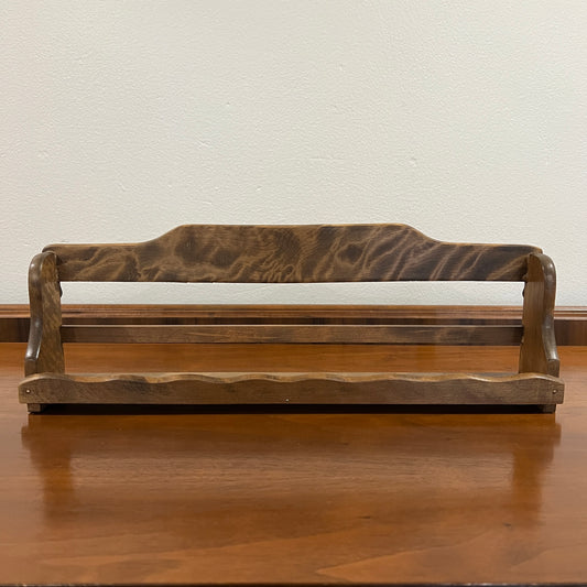 Vintage 16.5" Wooden One-Tier Spice Rack