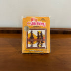 Vintage 1970s NIP Jiffy Stitchery Graphics Evergreens Crewel Embroidery Kit #201