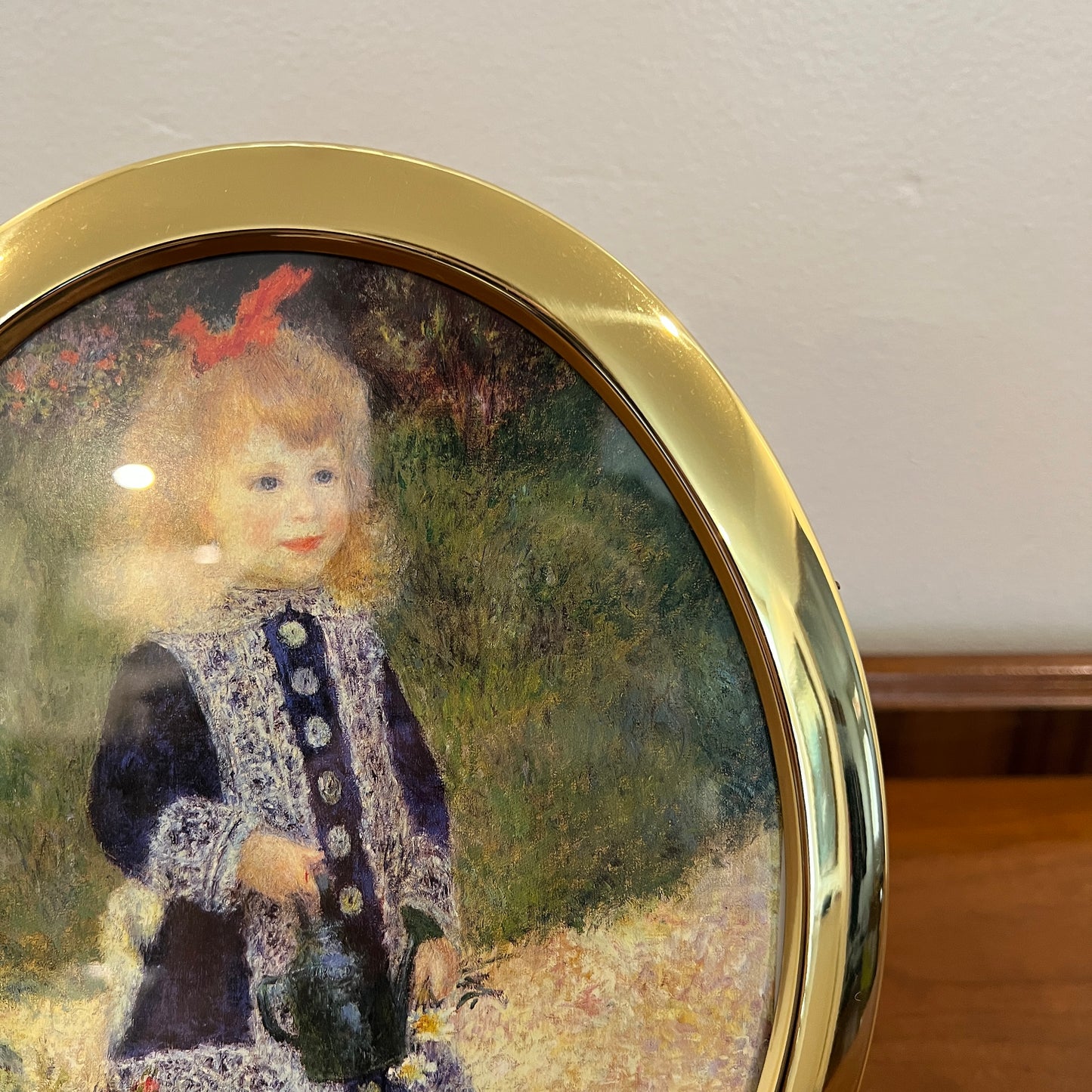 Vintage 1980s/1990s Solid Brass 8x10" Oval Photo Frame