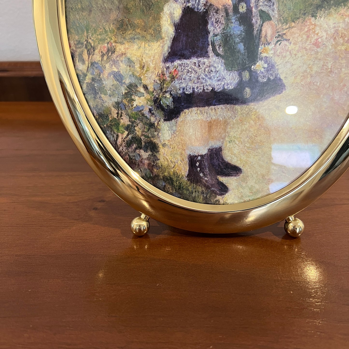 Vintage 1980s/1990s Solid Brass 8x10" Oval Photo Frame