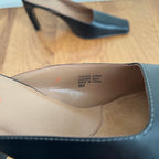 Vintage 1990s Circa Joan & David Dark Chocolate Brown Leather Mules, Size 9M