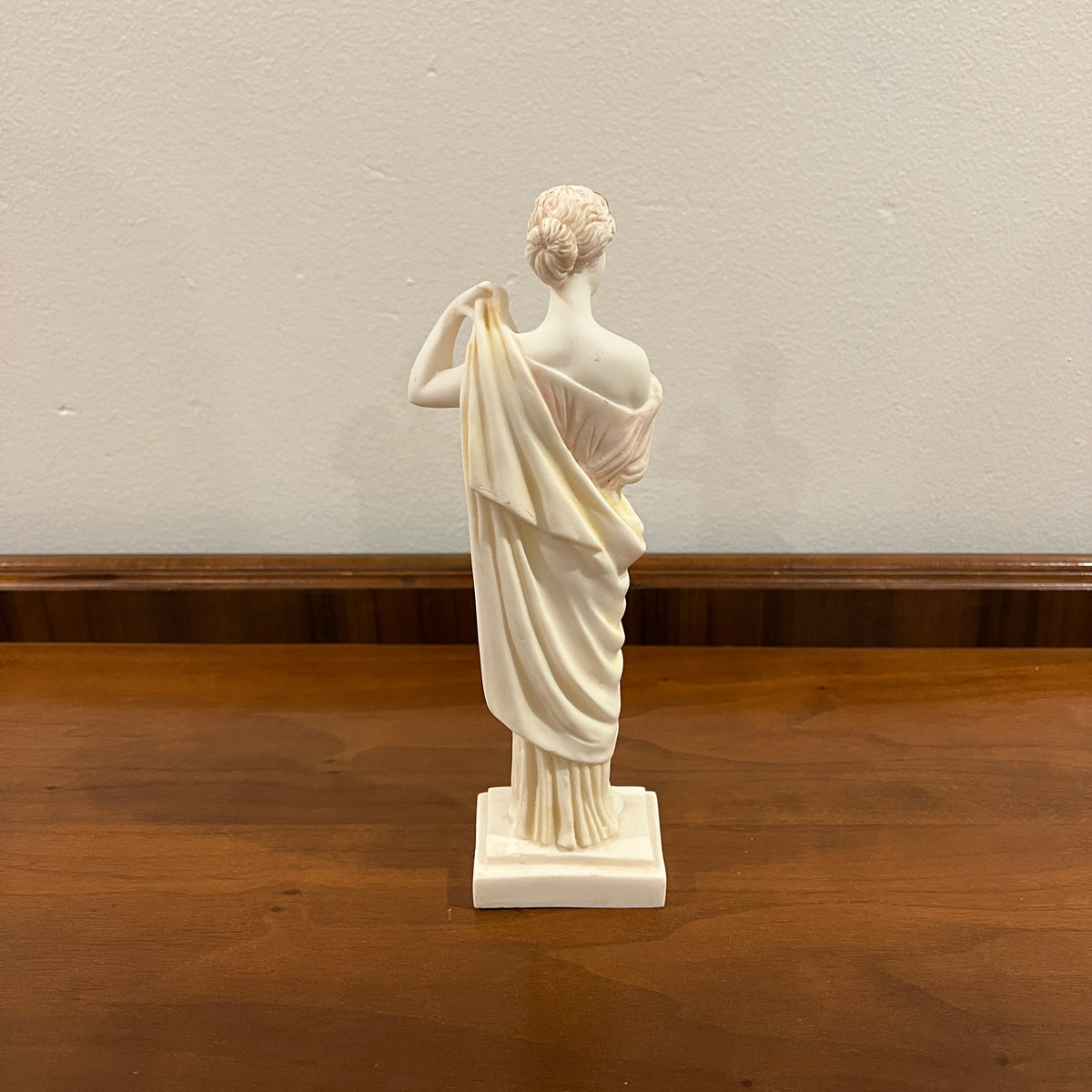 Vintage 9.5" Alabaster Tanagra Greek Goddess Figurine
