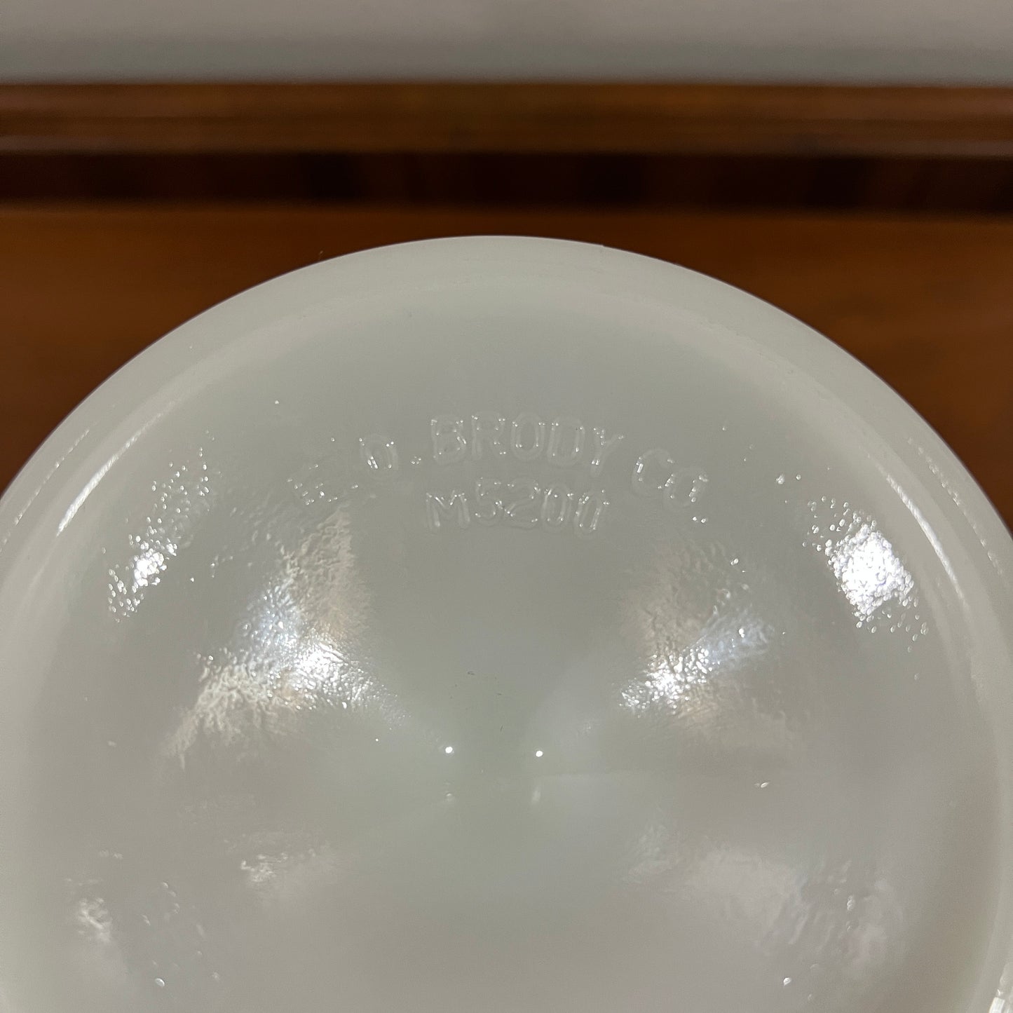 Vintage Mid-Century E.O. Brody 9" Milk Glass Pedestal Vase (A)