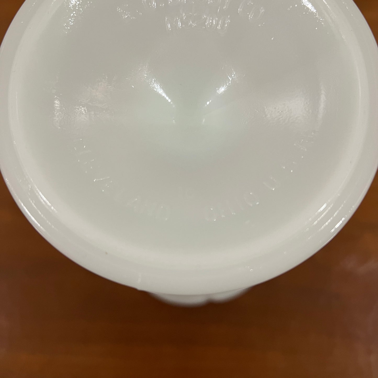 Vintage Mid-Century E.O. Brody 9" Milk Glass Pedestal Vase (A)