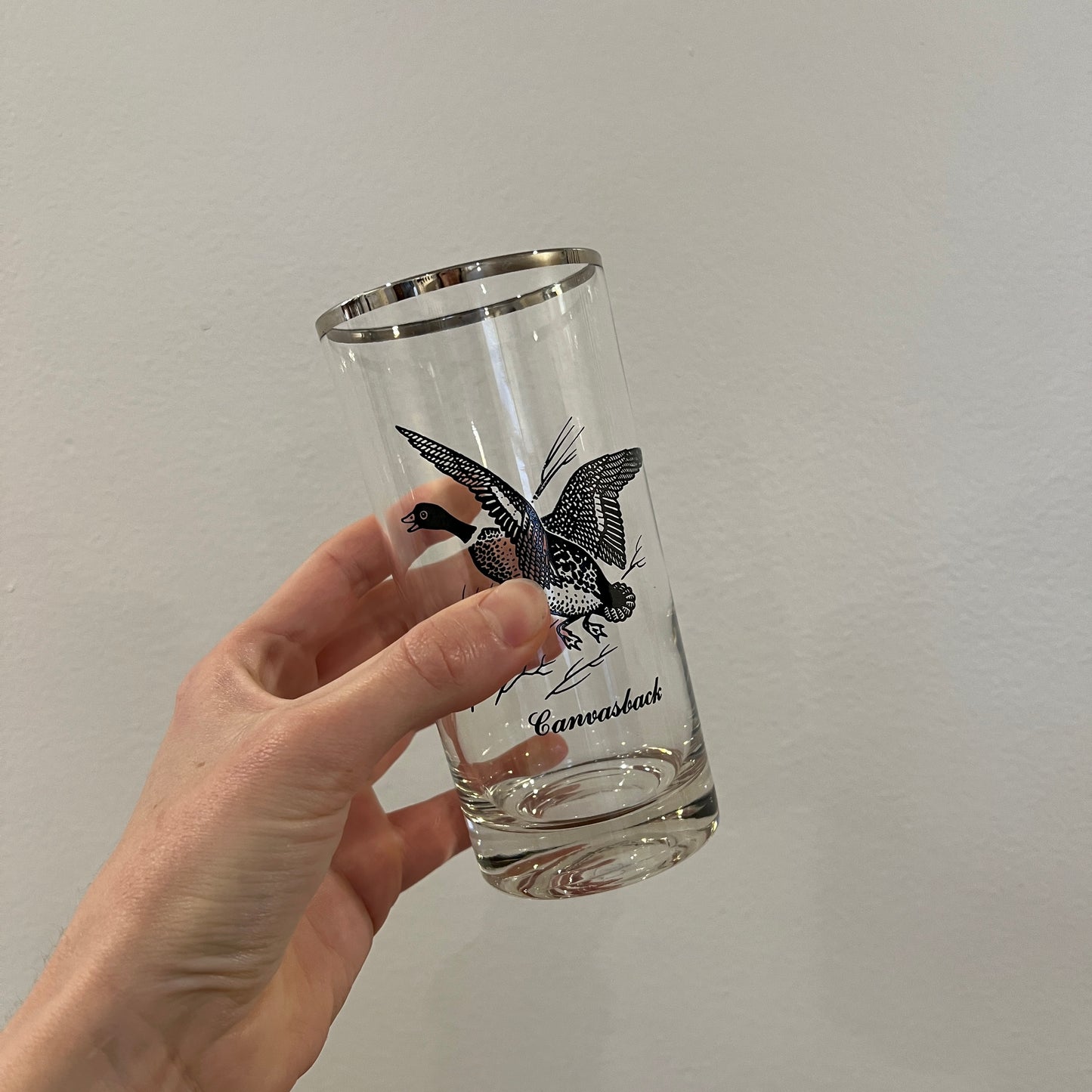 Set of 3 Vintage 1950s/1960s Federal Glass Sportsman Flat Tumbler Glasses