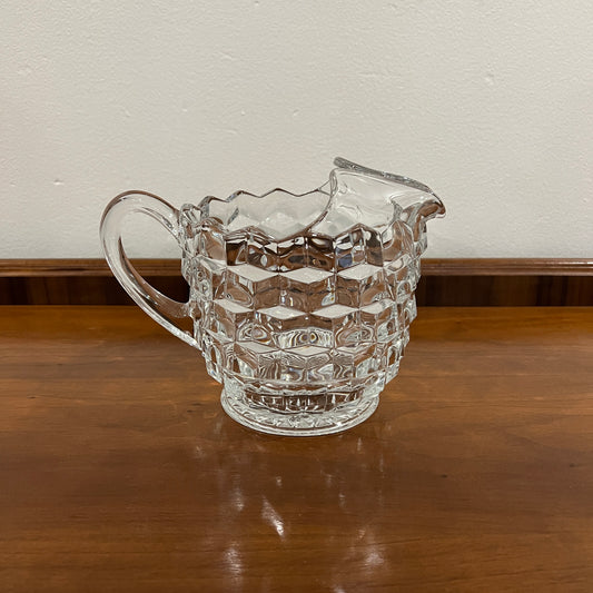 Vintage Fostoria American Clear Pitcher with Ice Lip