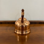 Vintage ODI Copper Tea Kettle with Delft Blue and White Porcelain Handle