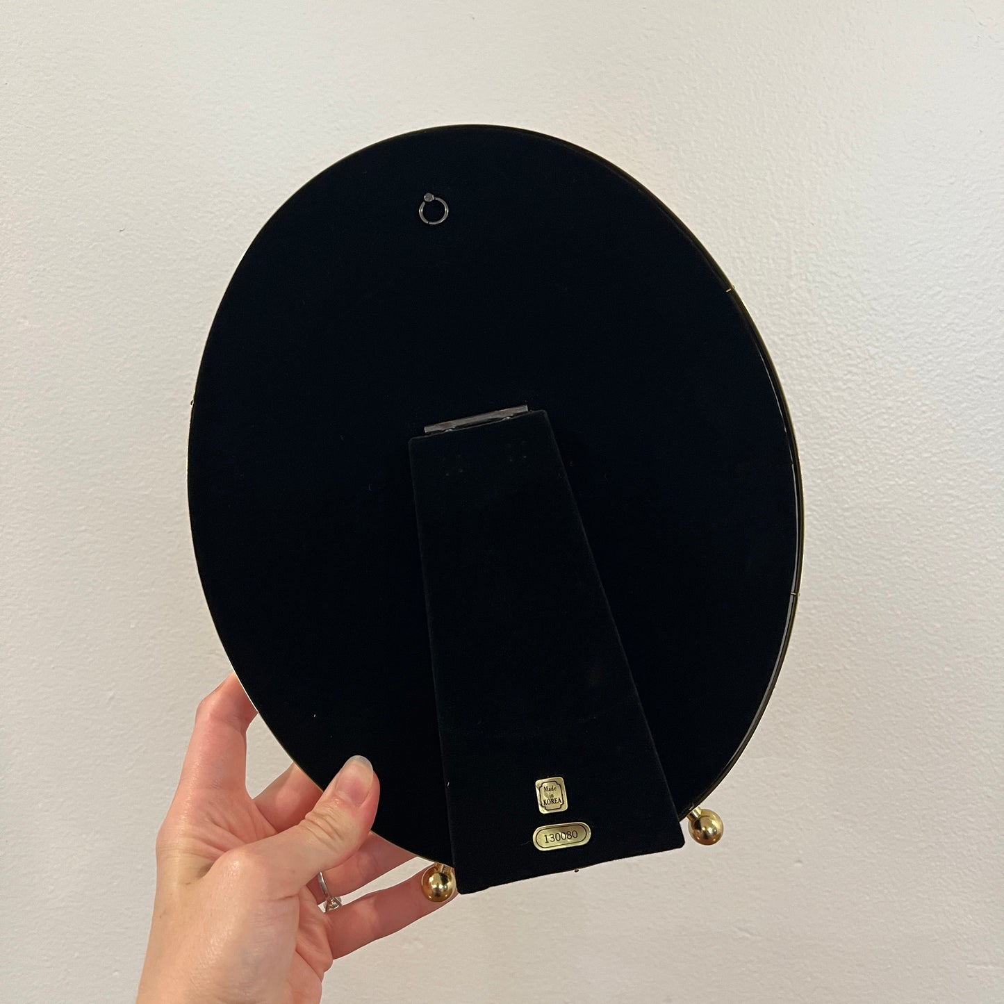 Vintage 1980s/1990s Solid Brass 8x10" Oval Photo Frame