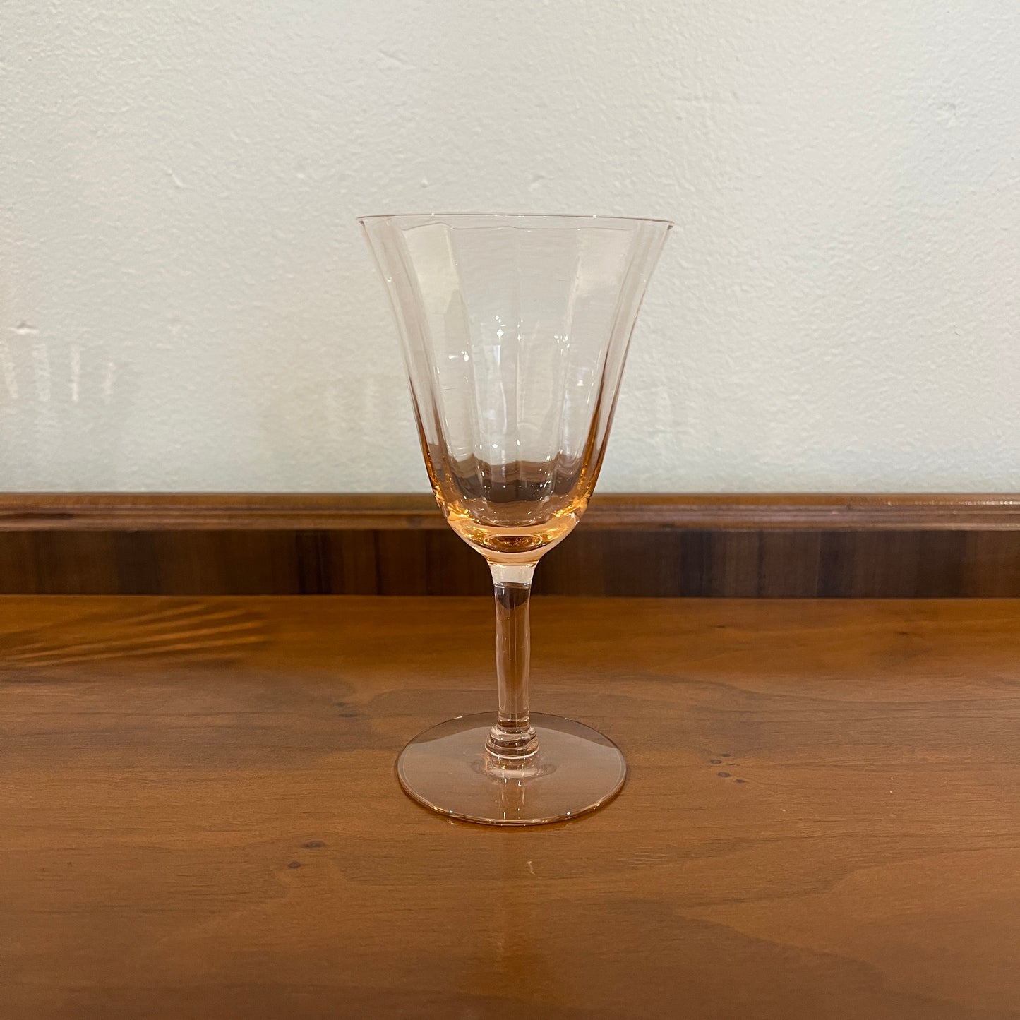 Set of 6 Vintage Tiffin Pink Mid-Century Water Goblets/Wine Glasses