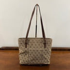 Vintage Y2K Dooney & Bourke Signature DB Monogram Canvas Small Lexington Tote and Continental Clutch