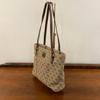 Vintage Y2K Dooney & Bourke Signature DB Monogram Canvas Small Lexington Tote and Continental Clutch